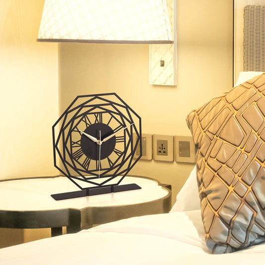 Geometric Layered Tabletop Clock