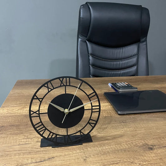 Tabletop Metal Office Clock